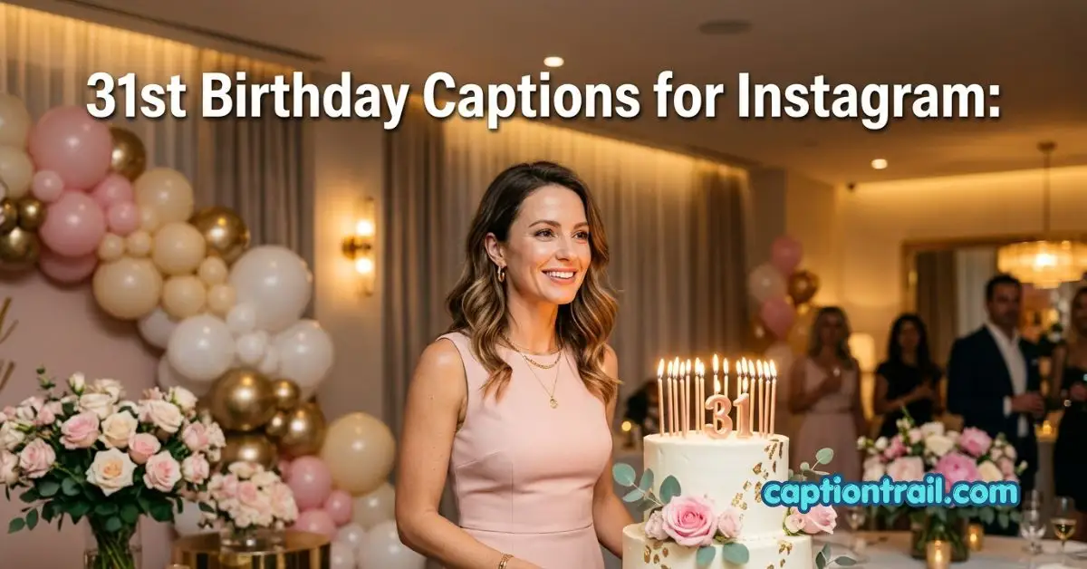31st Birthday Captions for Instagram