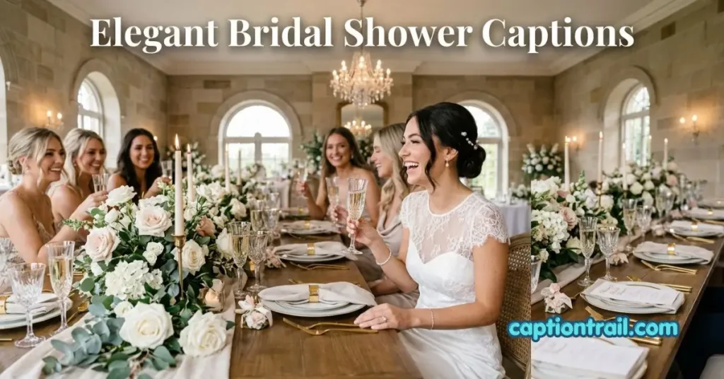 Bridal Shower Captions for Instagram for Bride