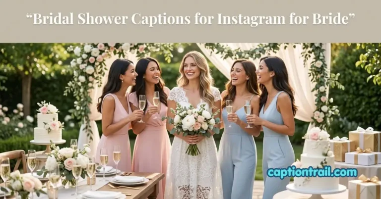 Bridal Shower Captions for Instagram for Bride