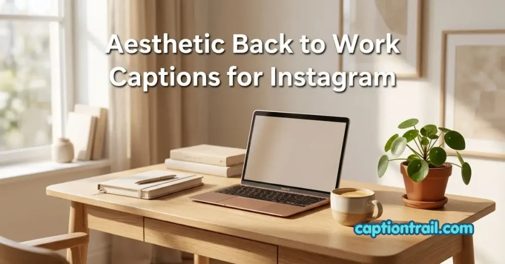 Back to Work Captions for Instagram
