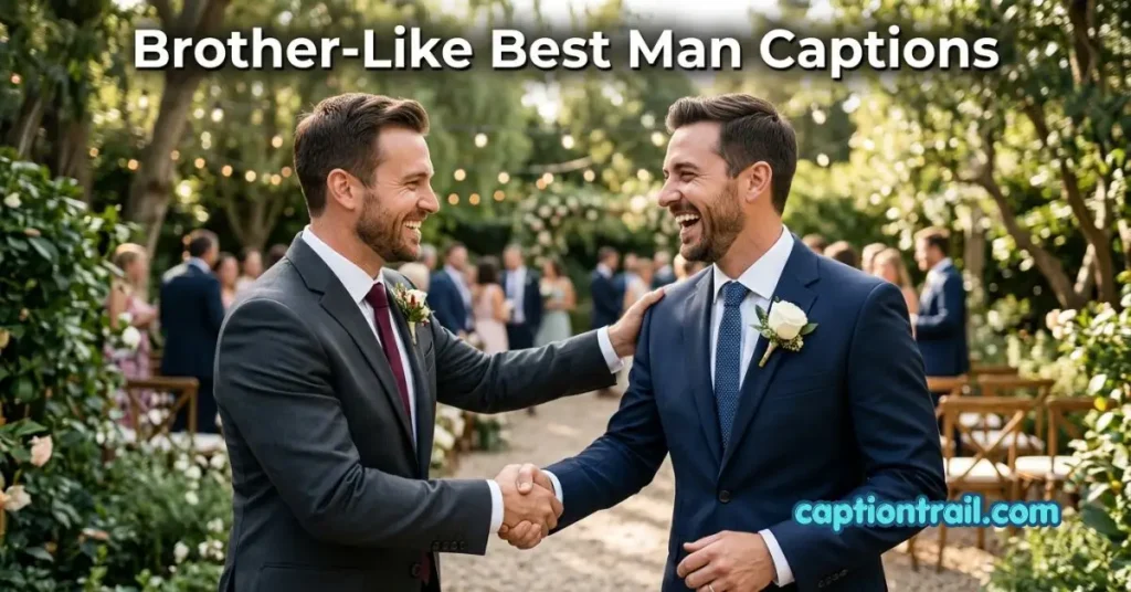 Best Man Captions for Instagram