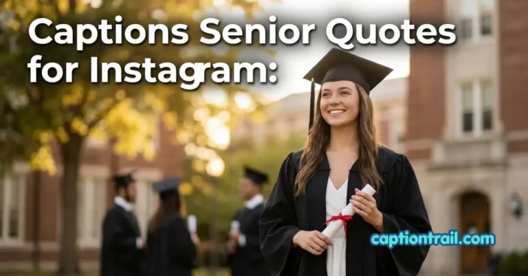Captions Senior Quotes for Instagram