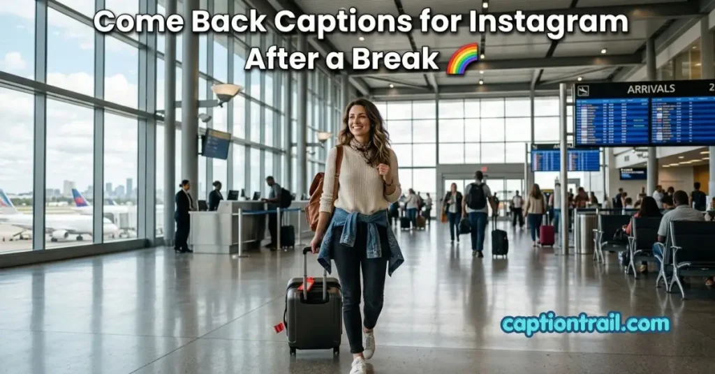 Come Back Captions for Instagram