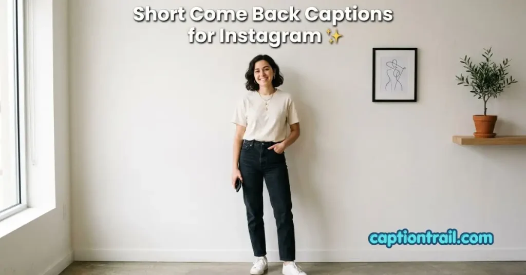 Come Back Captions for Instagram