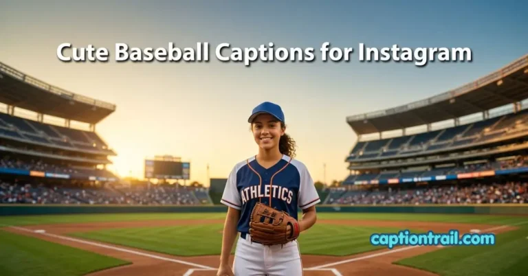 Cute Baseball Captions for Instagram