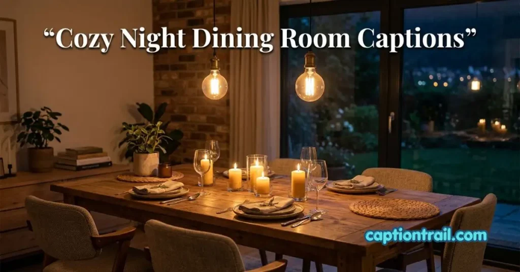 Dining Room Captions for Instagram