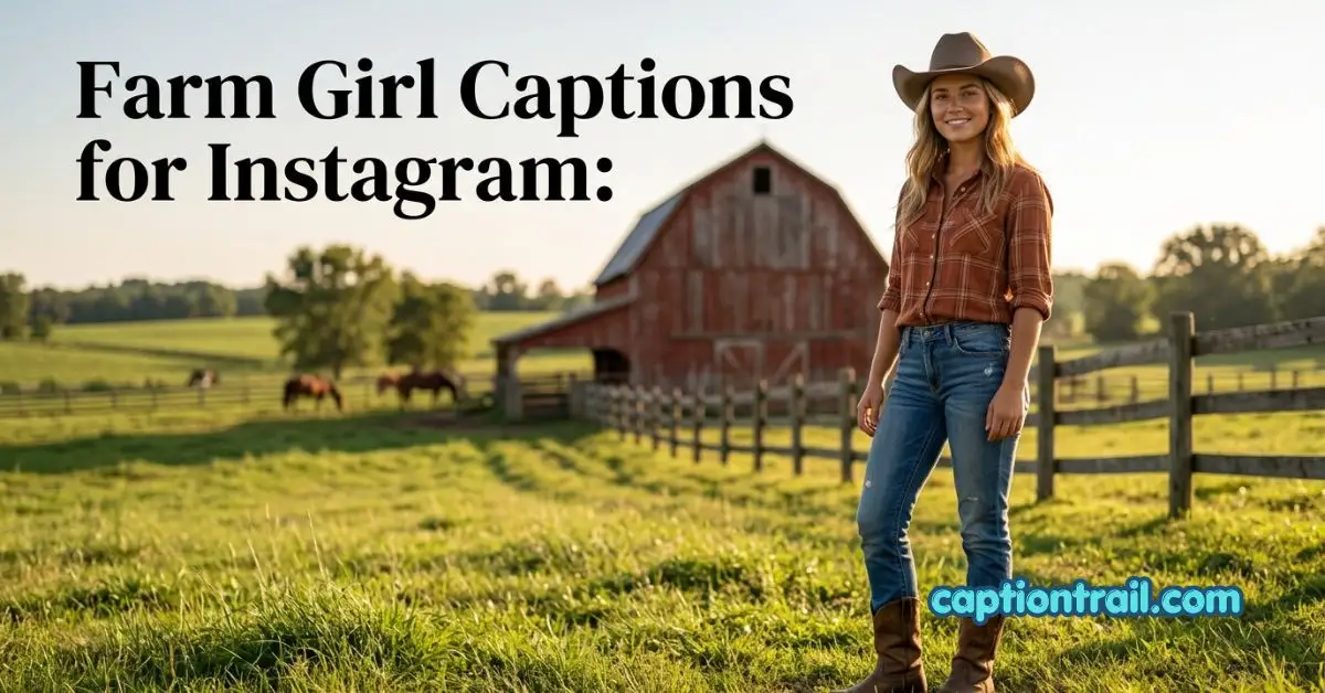 Farm Girl Captions for Instagram