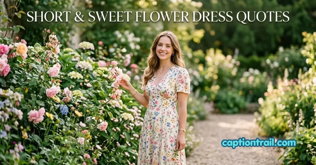 Floral Dress Captions for Instagram