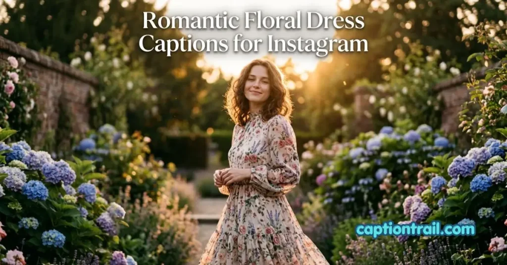 Floral Dress Captions for Instagram