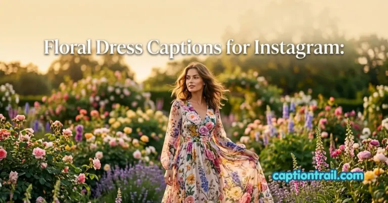 Floral Dress Captions for Instagram