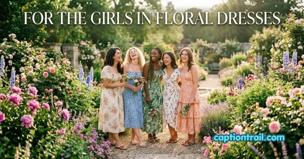 Floral Dress Captions for Instagram