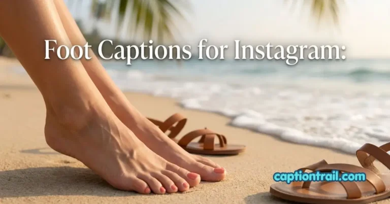 Foot Captions for Instagram