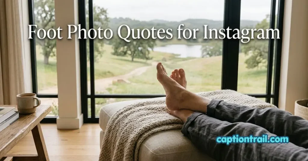 Foot Captions for Instagram