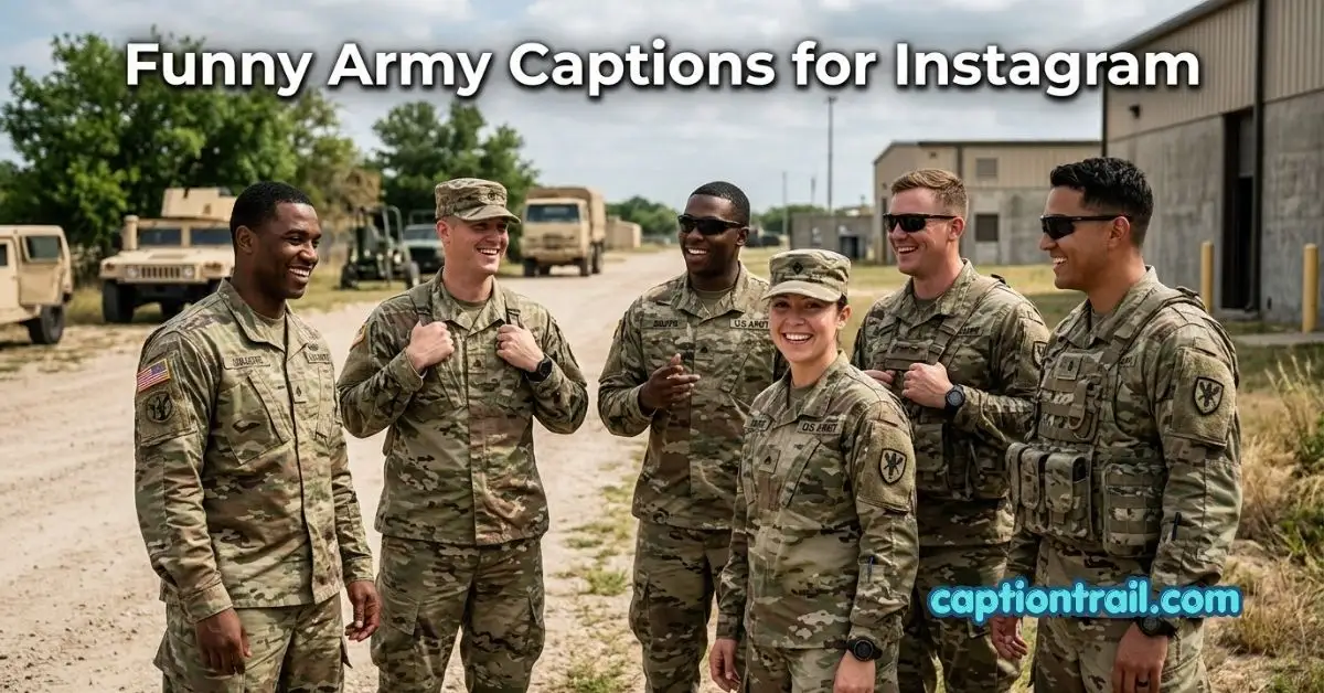 Funny Army Captions for Instagram
