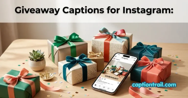 Giveaway Captions for Instagram