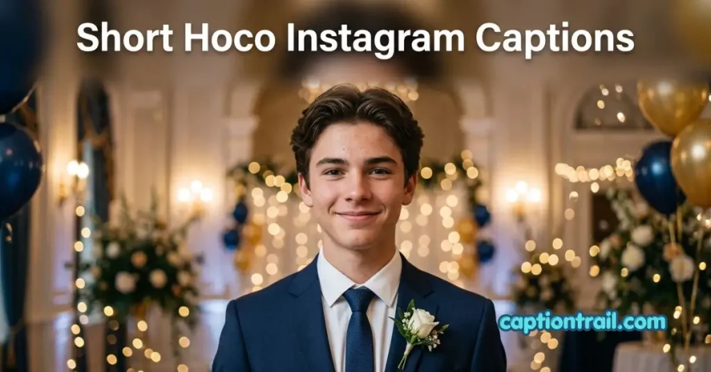 Hoco Instagram Captions for Guys