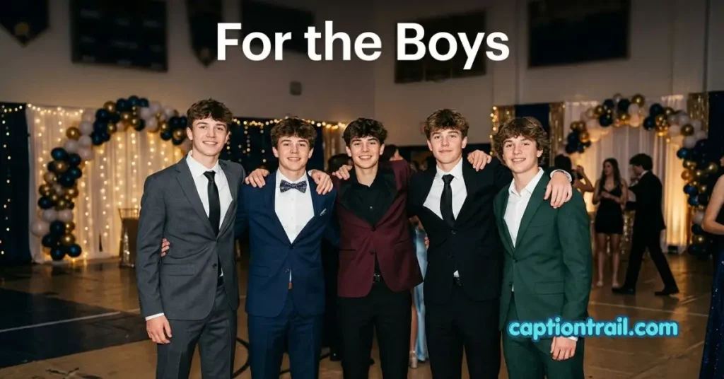 Hoco Instagram Captions for Guys
