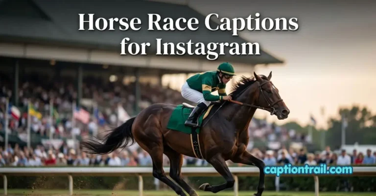 Horse Race Captions for Instagram