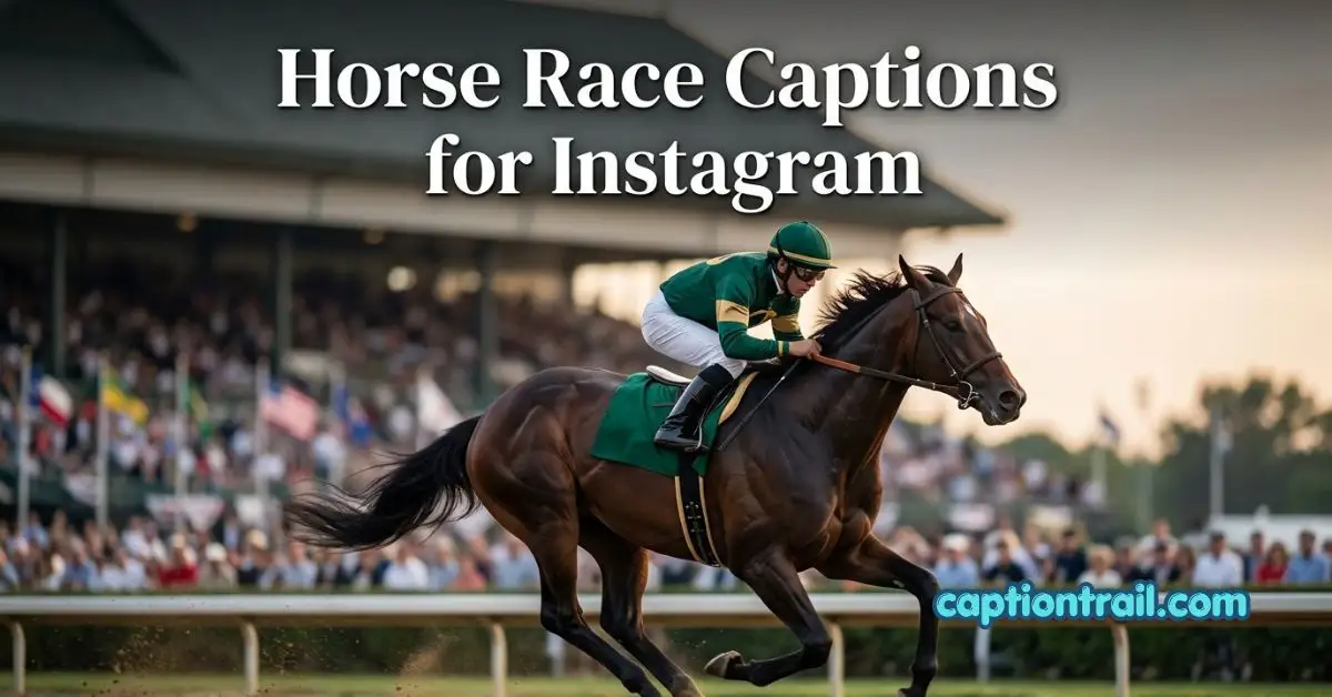 Horse Race Captions for Instagram