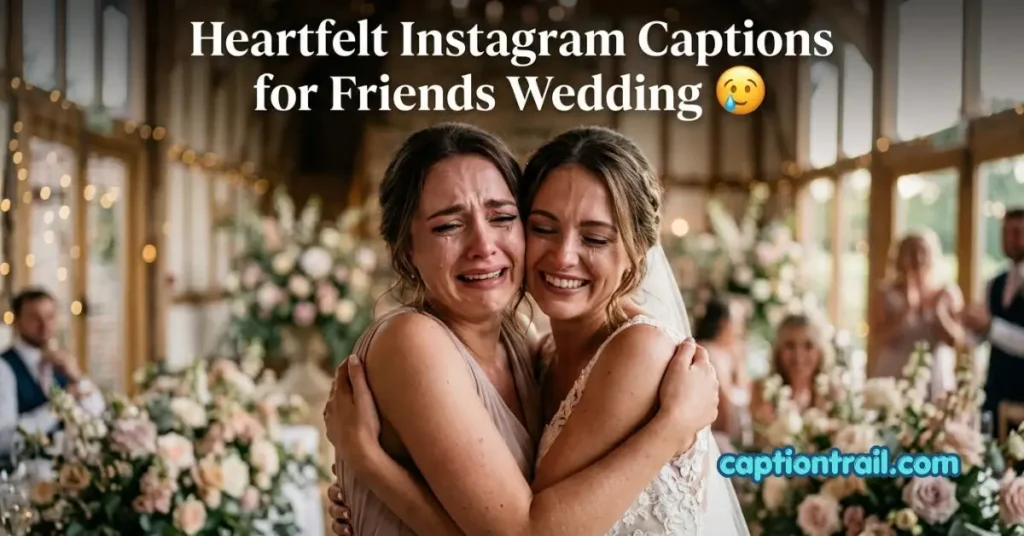 Instagram Captions for Friends Wedding