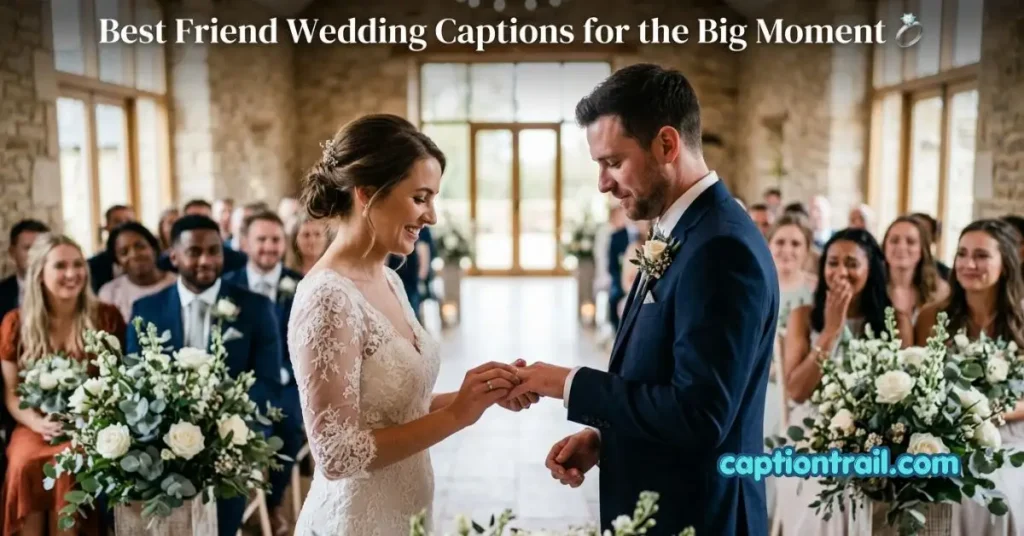 Instagram Captions for Friends Wedding