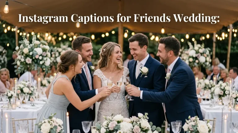 Instagram Captions for Friends Wedding