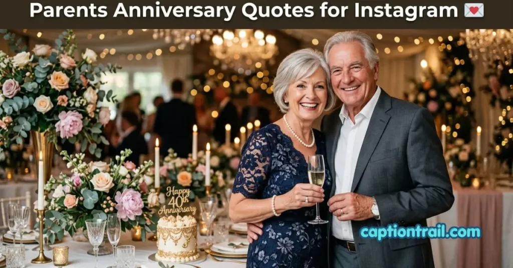 Instagram Captions for Parents Anniversary