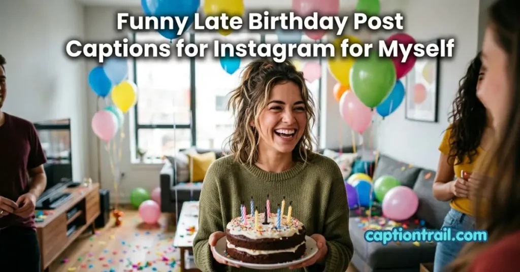 Late Birthday Post Captions for Instagram for Myself