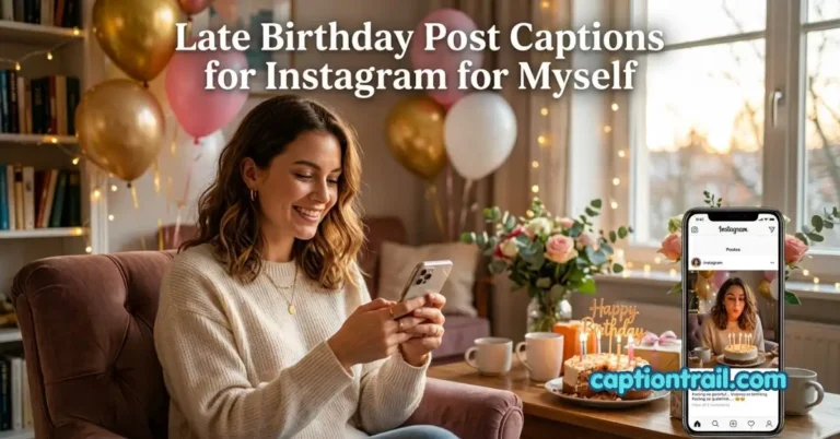 Late Birthday Post Captions for Instagram for Myself