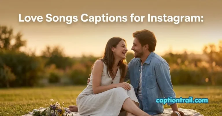 Love Songs Captions for Instagram