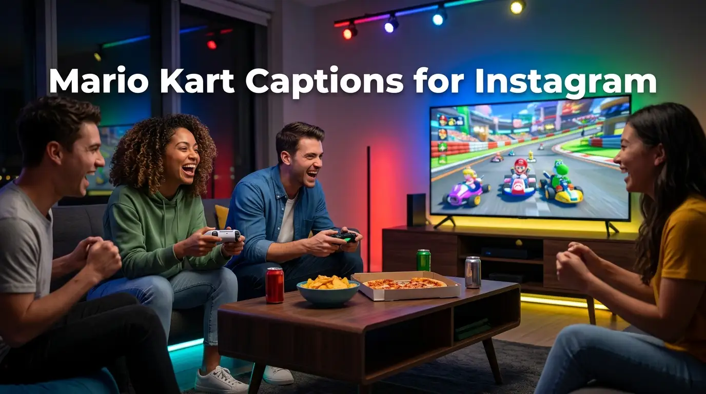 Mario Kart Captions for Instagram