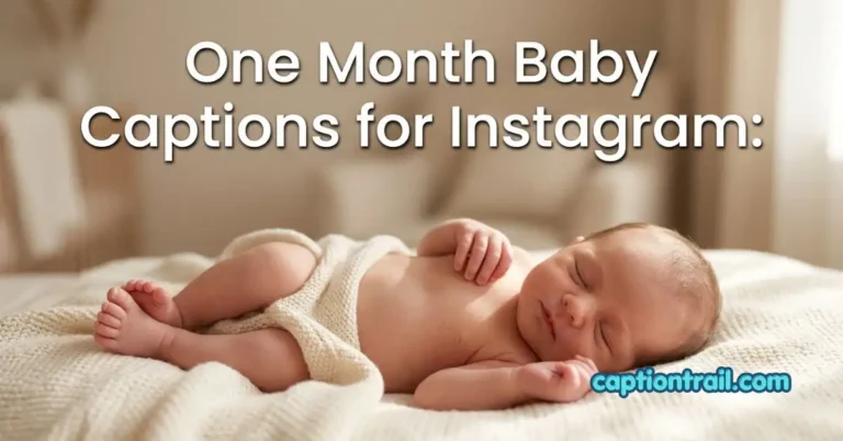 One Month Baby Captions for InstagramOne Month Baby Captions for Instagram