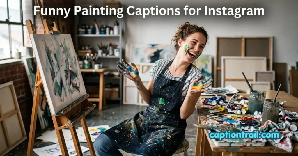 Painting Captions for Instagram Funny
