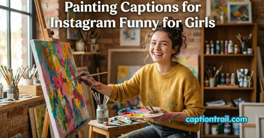 Painting Captions for Instagram Funny
