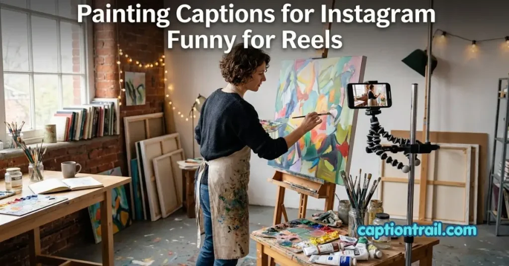 Painting Captions for Instagram Funny