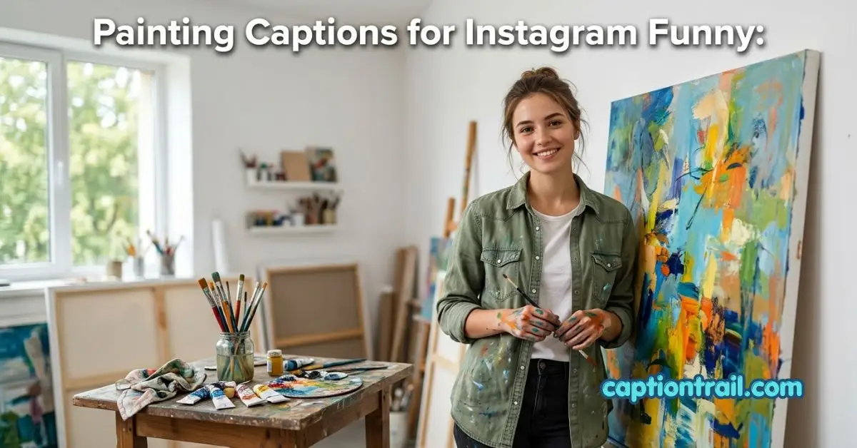 Painting Captions for Instagram Funny