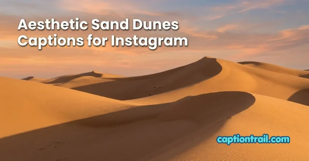 Sand Dunes Captions for Instagram