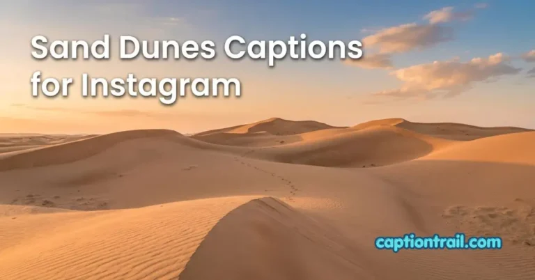 Sand Dunes Captions for Instagram