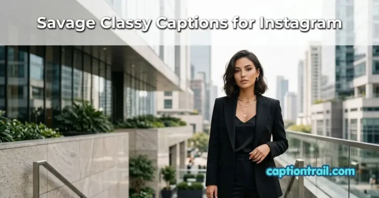 Savage Classy Captions for Instagram