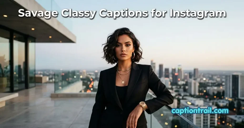 Savage Classy Captions for Instagram
