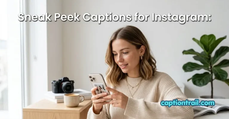 Sneak Peek Captions for Instagram