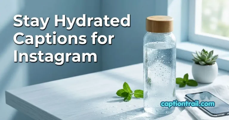 Stay Hydrated Captions for Instagram