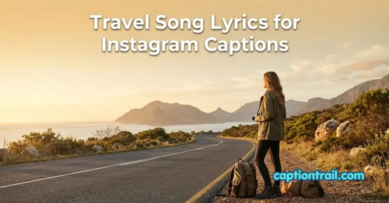 Travel Song Lyrics for Instagram Captions