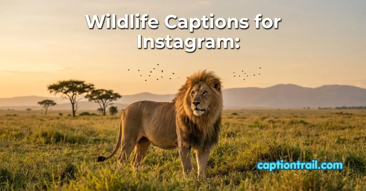 Wildlife Captions for Instagram