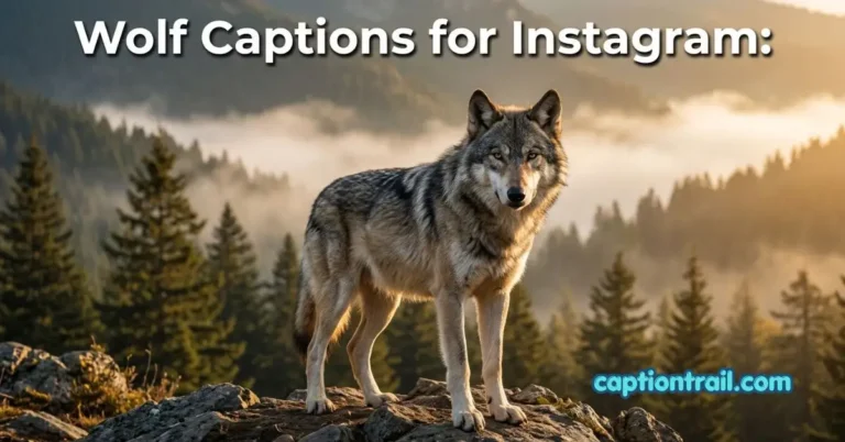 Wolf Captions for Instagram