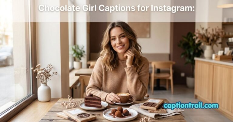 Chocolate Girl Captions for Instagram