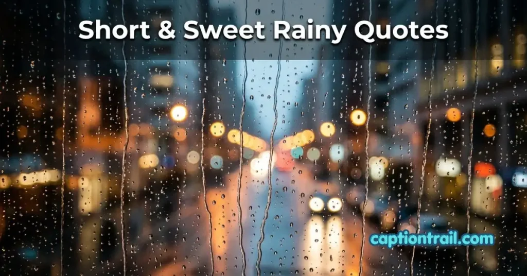 Raindrops Captions for Instagram