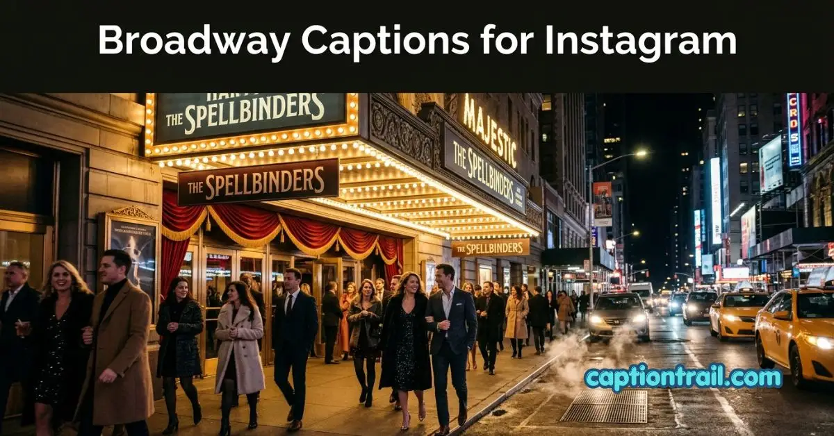 Broadway Captions for Instagram