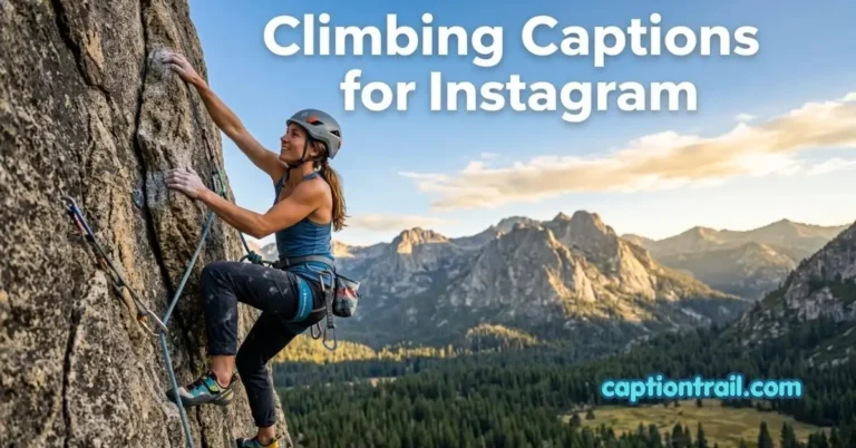 Climbing Captions for Instagram