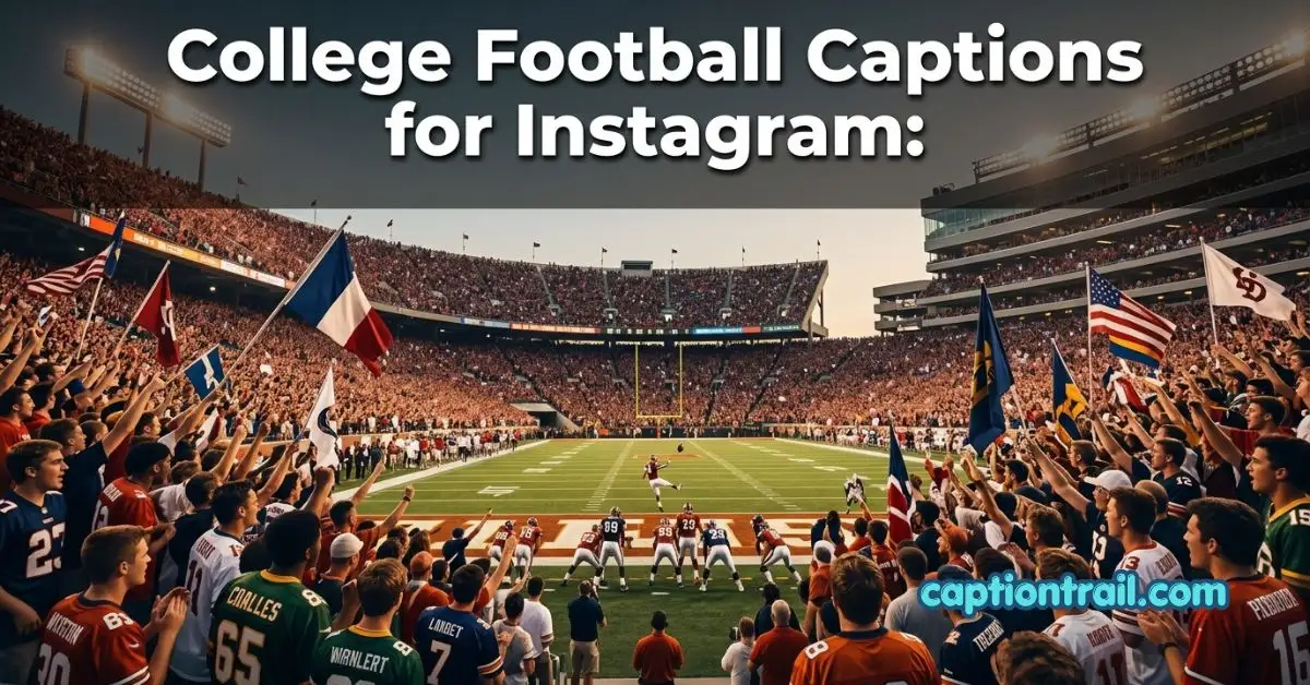 College Football Captions for Instagram